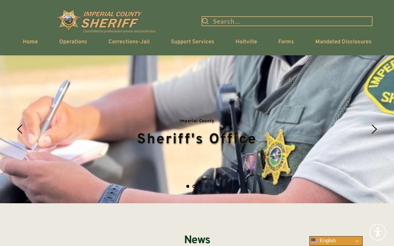 Imperial County official Sheriff crime news and arrest information